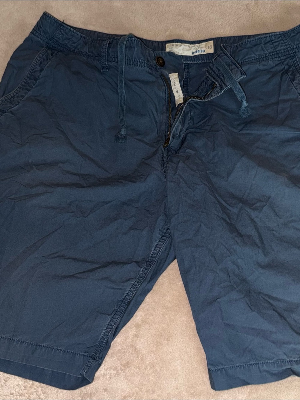 Lucky Brand Men's Navy Flat-Front Shorts